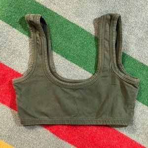 ARQ Wide Strap Bra - Green - Size Small (LISTING FOR SINGLE ITEM)